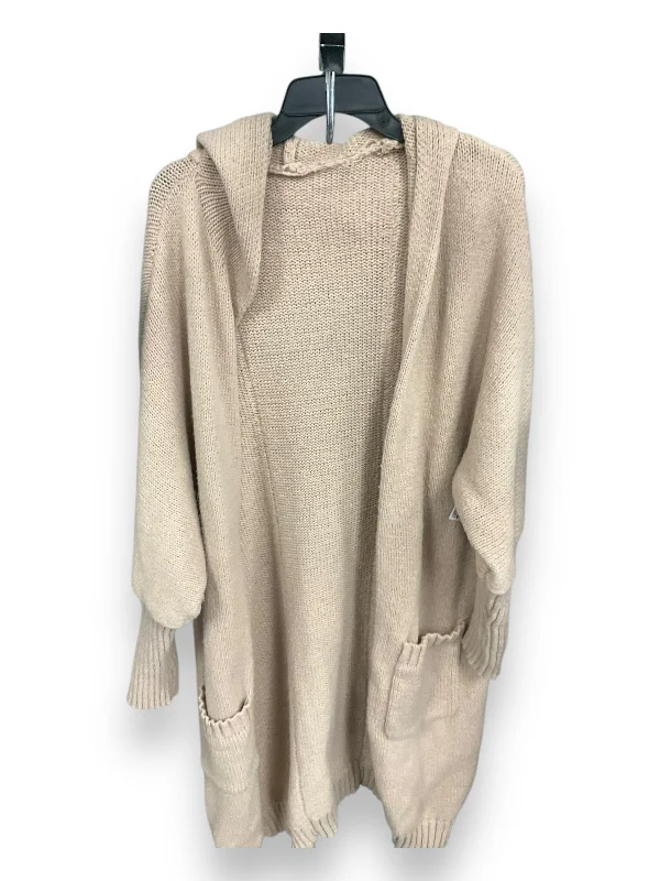 Sweater Cardigan By Clothes Mentor In Tan, Size: Xxl