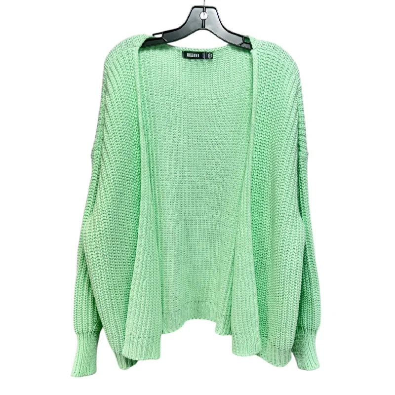 Sweater Cardigan By Missguided In Green, Size: S