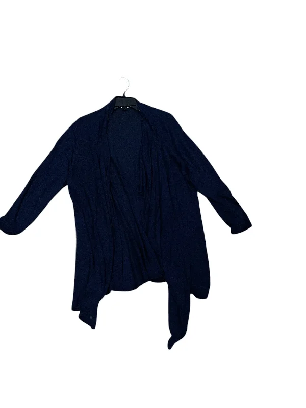 Sweater Cardigan By Nic + Zoe In Navy, Size: 2x