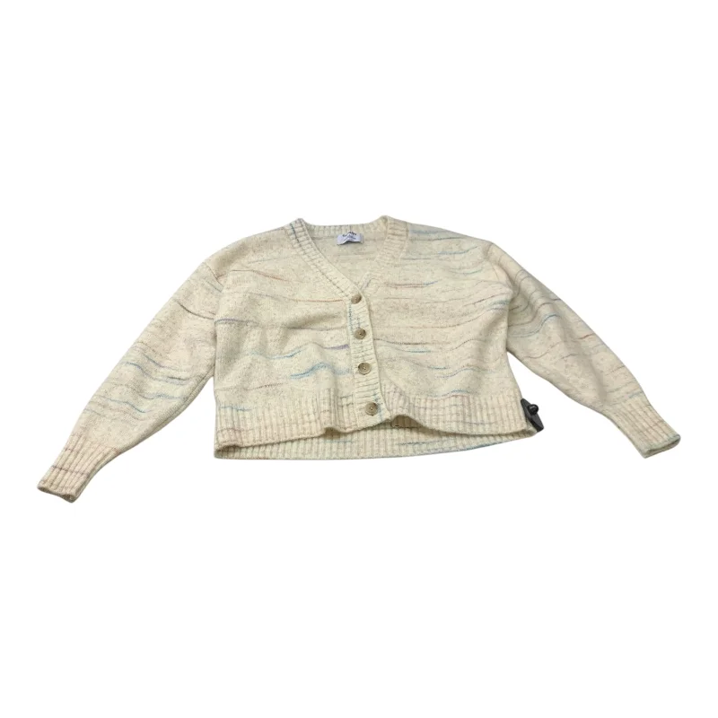 Sweater Cardigan By Old Navy In Cream, Size: S