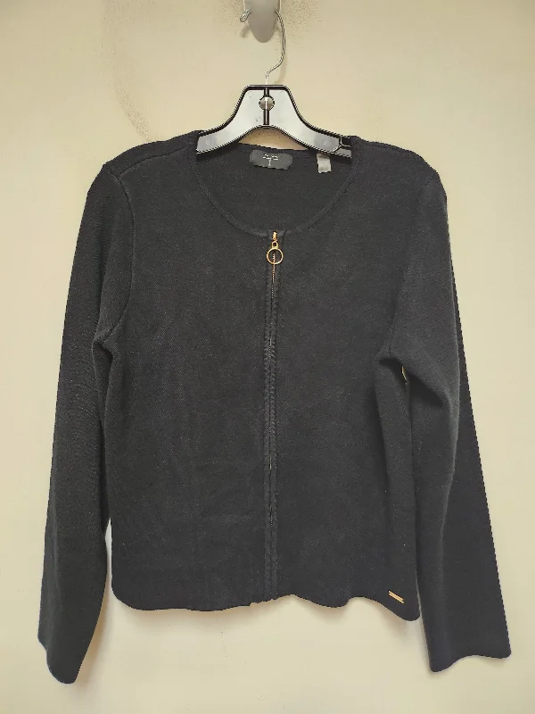 Sweater Cardigan By T Tahari In Black, Size: L