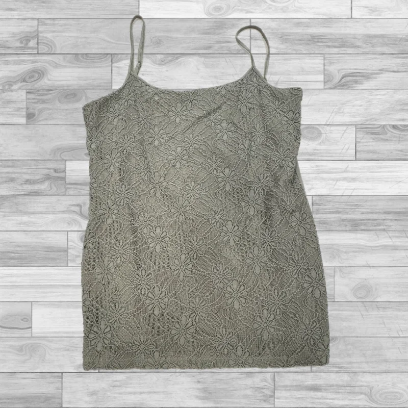 Tank Top By Ann Taylor In Grey, Size: M