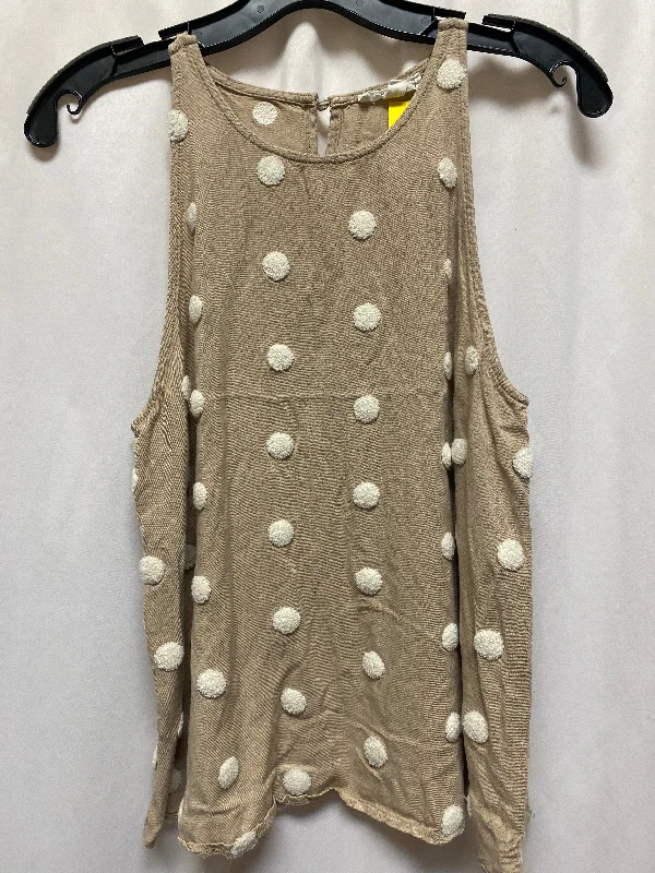 Tank Top By Clothes Mentor In Beige, Size: S