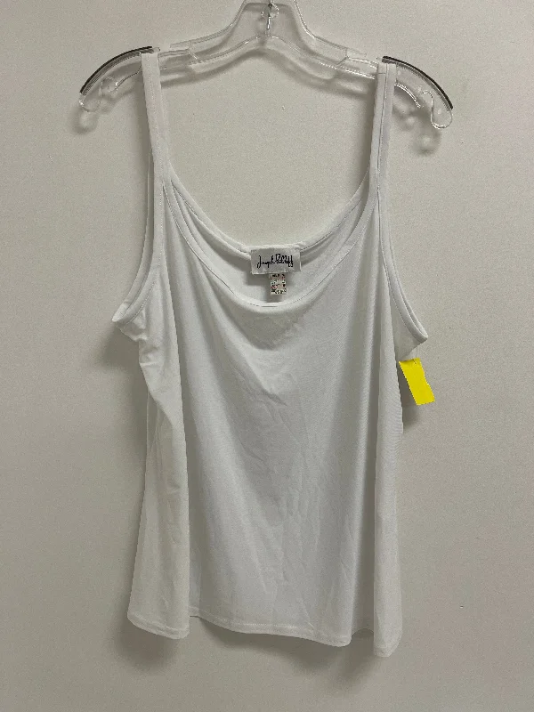 Tank Top By Joseph Ribkoff In White, Size: 2x