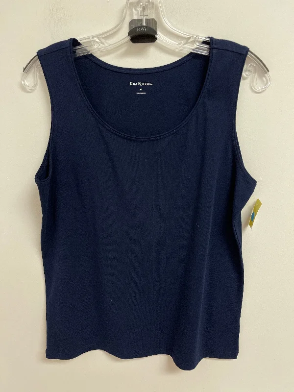 Tank Top By Kim Rogers In Navy, Size: M