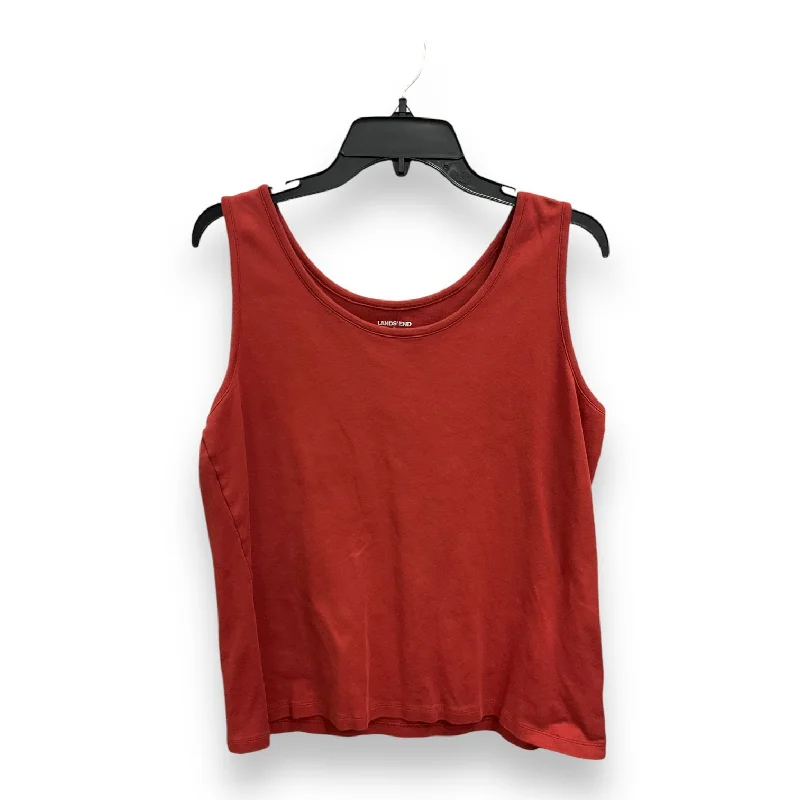 Tank Top By Lands End In Coral, Size: L