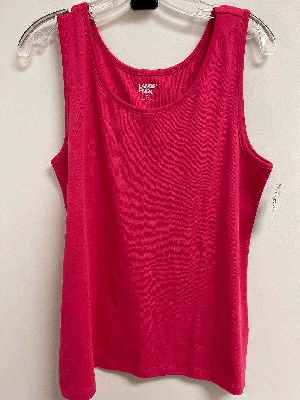 Tank Top By Lands End In Pink, Size: M