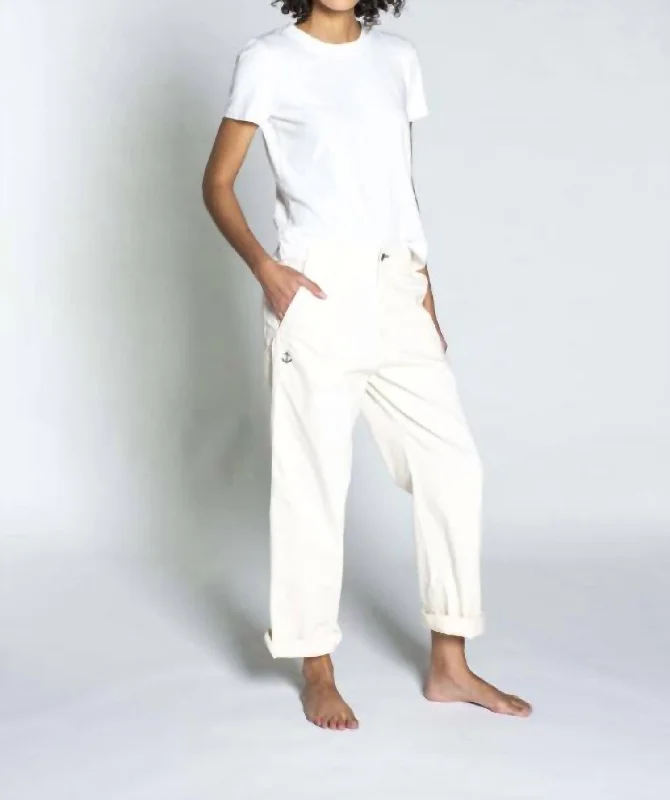 Anchor Chino Pant In Cream