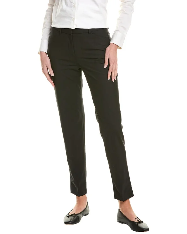 Brooks Brothers Explorer Crop Straight Wool-Blend Pant