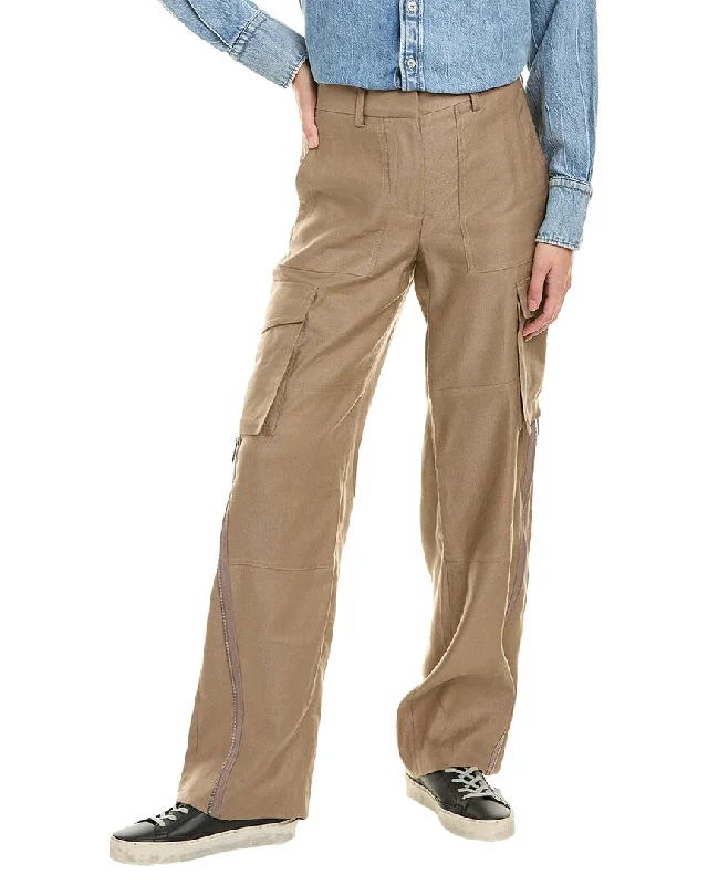 Helmut Lang Cargo Linen-Blend Pant