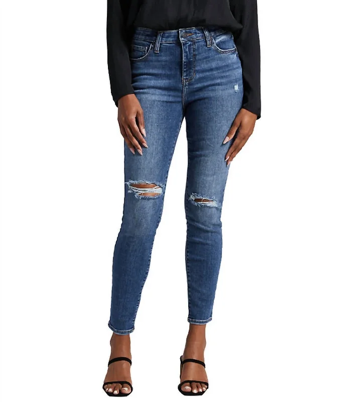 High Rise Viola Skinny Jean In Byzantine Blue