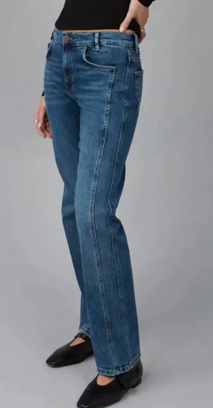 Jasper Mid Rise Straight Jean In Dim Sky