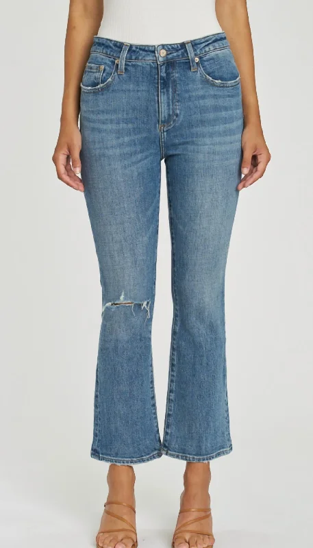 Lennon Cropped Bootcut Flare Jean In Canyon