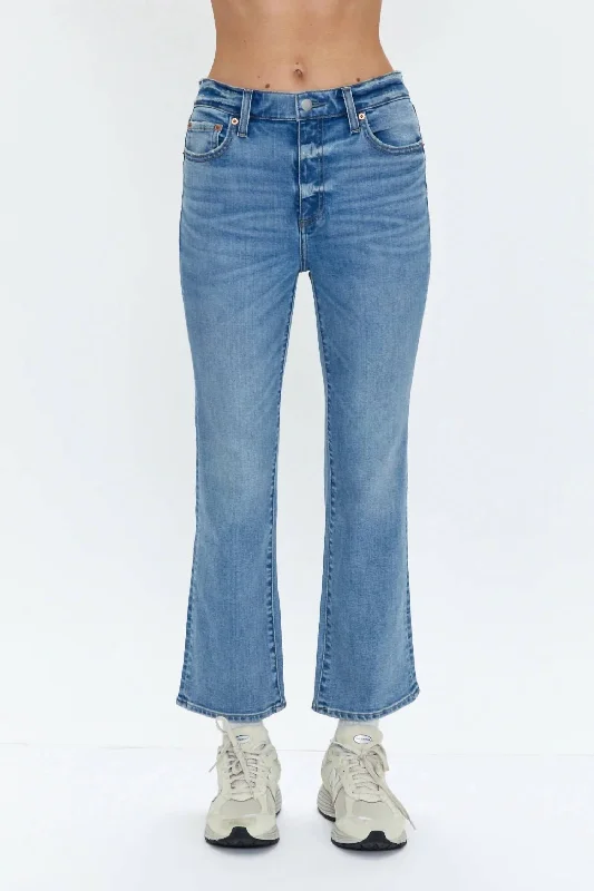 Lennon High-Rise Boot Cut Jeans In London Vintage