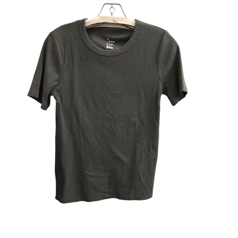 Top Short Sleeve Basic By A New Day In Black, Size: M