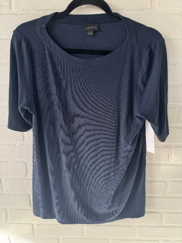 Top Short Sleeve Basic By J. Jill In Navy, Size: M