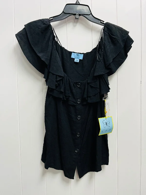 Top Short Sleeve By Cece In Black, Size: S