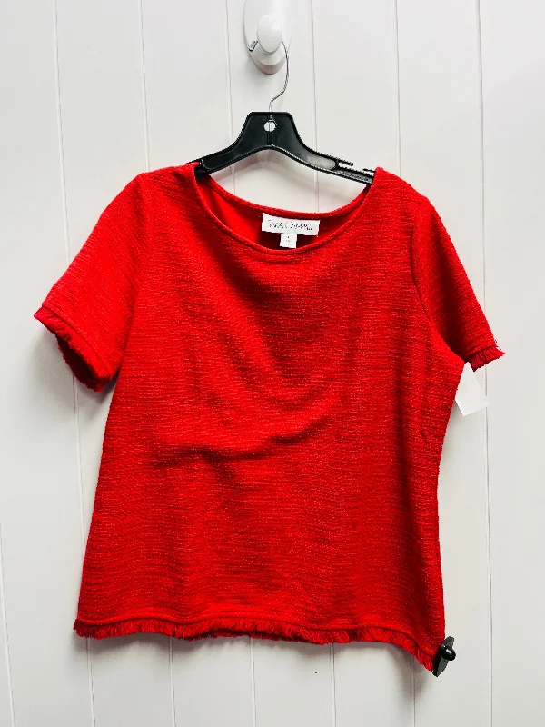 Top Short Sleeve By Clothes Mentor In Red, Size: L