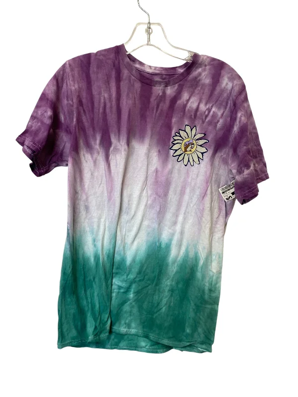 Top Short Sleeve By Clothes Mentor In Tie Dye Print, Size: M