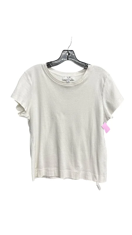 Top Short Sleeve By Clothes Mentor In White, Size: Xl