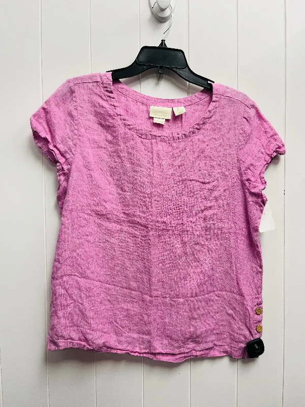 Top Short Sleeve By Cynthia Rowley In Purple, Size: L