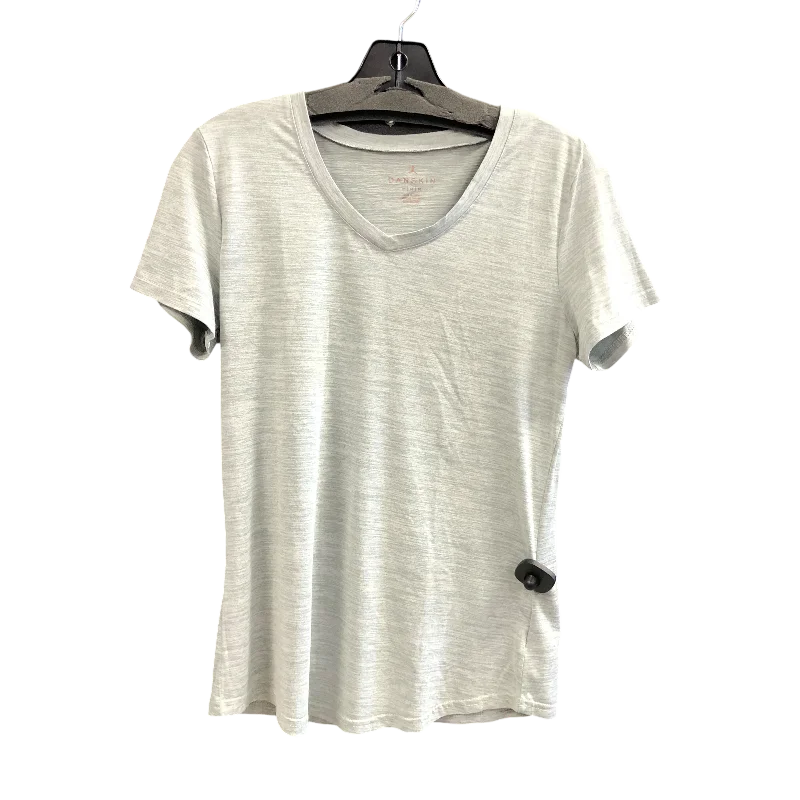 Top Short Sleeve By Danskin In Grey, Size: M