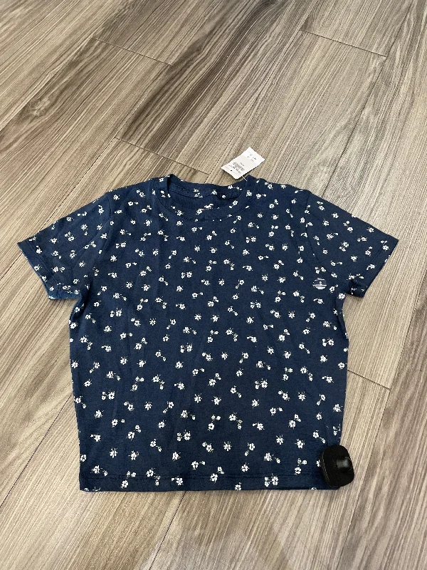 Top Short Sleeve By Hollister In Blue, Size: S