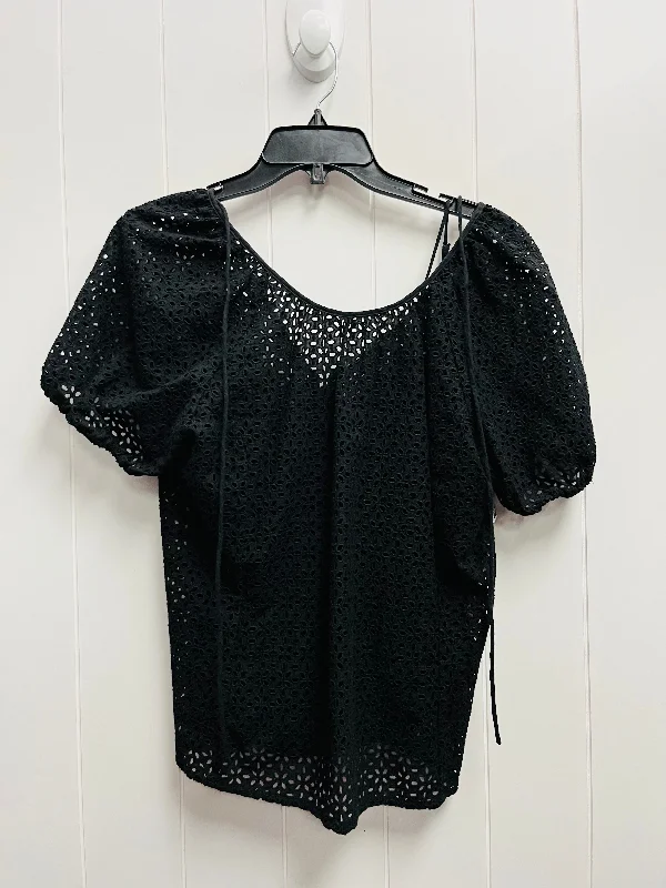 Top Short Sleeve By J. Crew In Black, Size: 12