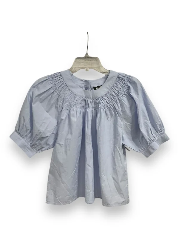 Top Short Sleeve By J. Crew In Blue, Size: Xxs