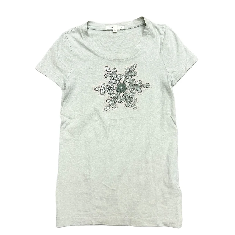 Top Short Sleeve By J. Crew In Taupe, Size: Xs