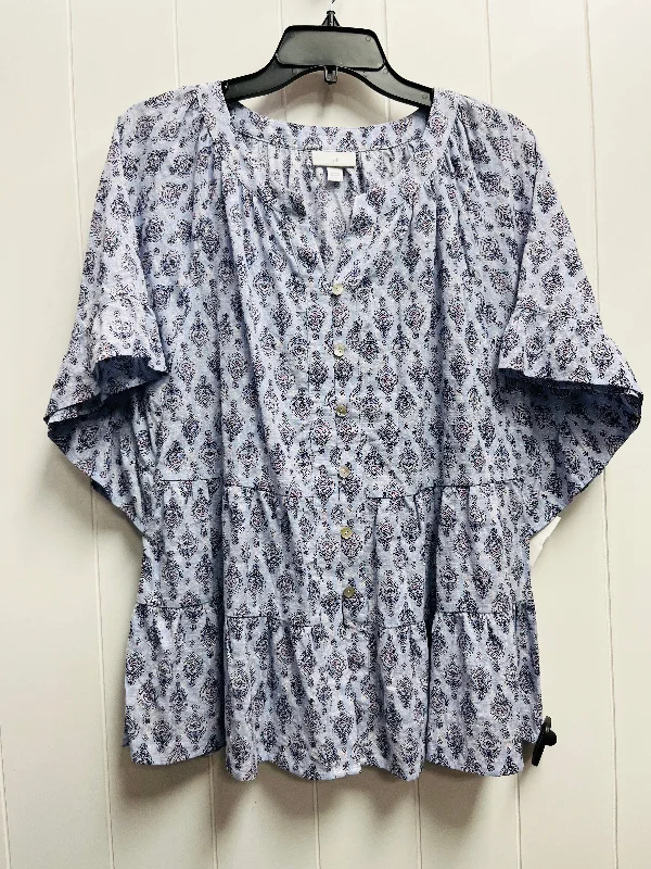 Top Short Sleeve By J. Jill In Blue, Size: S