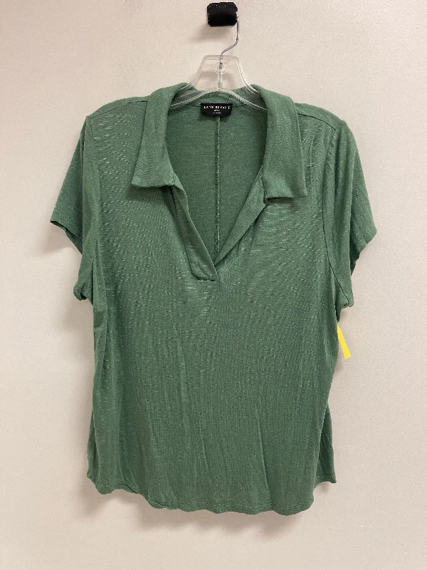 Top Short Sleeve By Lane Bryant In Green, Size: 2x