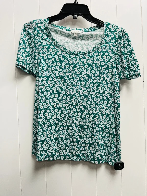 Top Short Sleeve By Lucky Brand In Green, Size: Xs