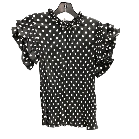 Top Short Sleeve By Lulumari In Polkadot Pattern, Size: S