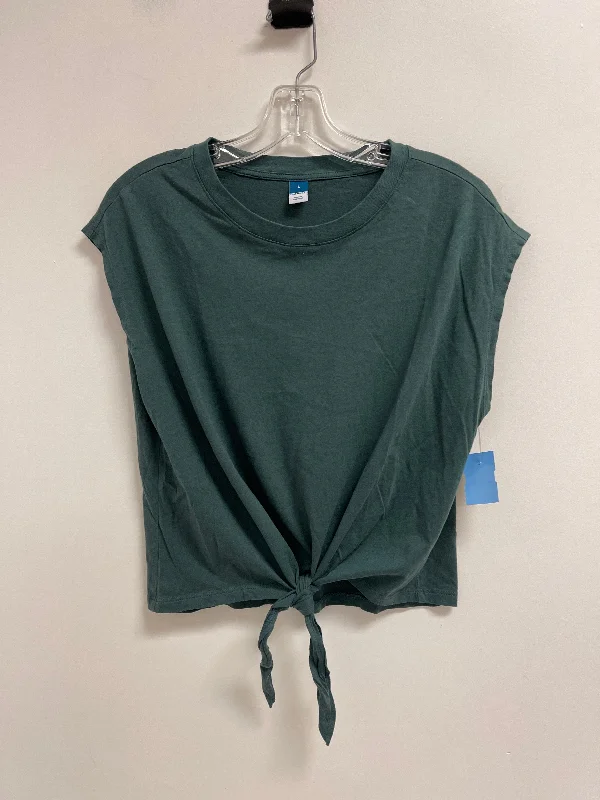 Top Short Sleeve By Old Navy In Green, Size: L