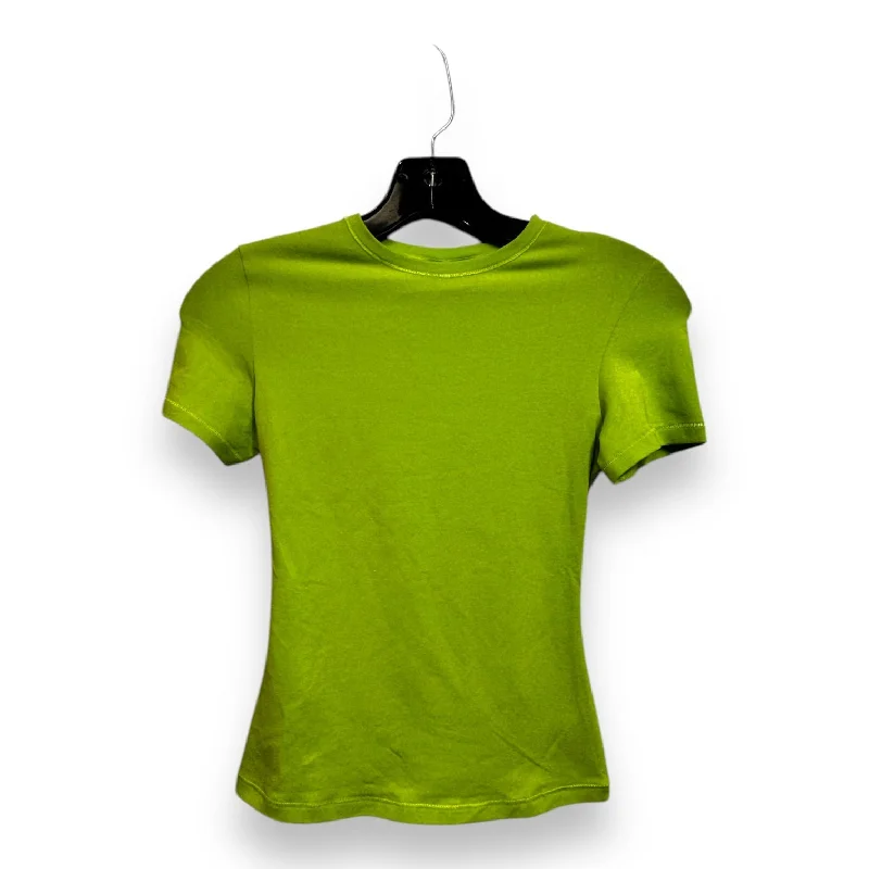 Top Short Sleeve By ORGANIC BASICS In Green, Size: Xxs