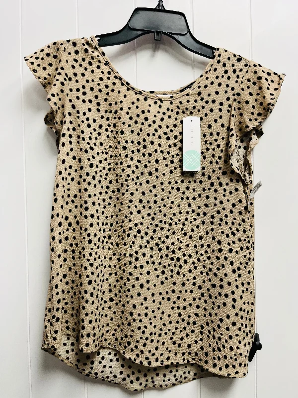 Top Short Sleeve By papermoons In Animal Print, Size: Xs