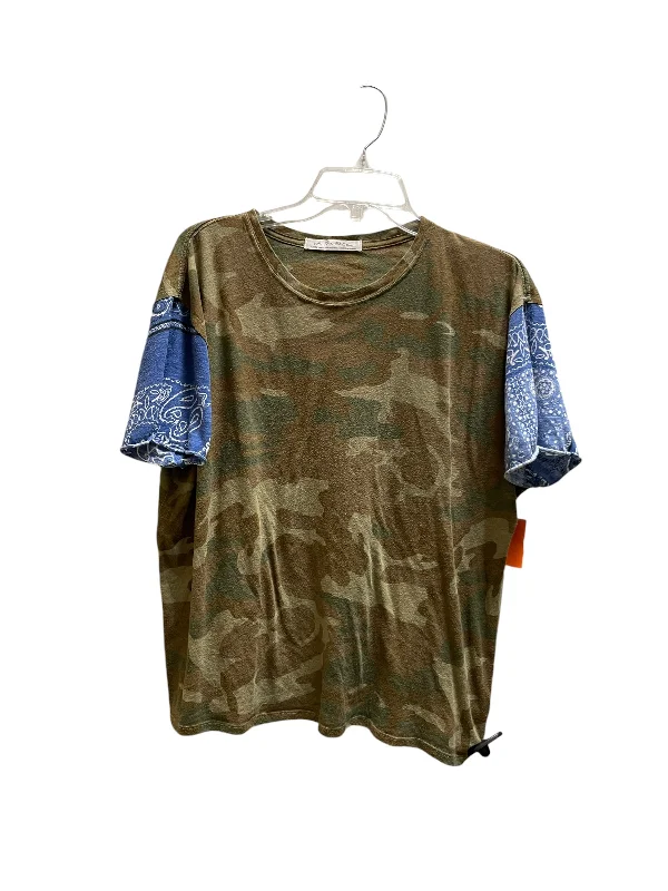 Top Short Sleeve By We The Free In Camouflage Print, Size: Xs