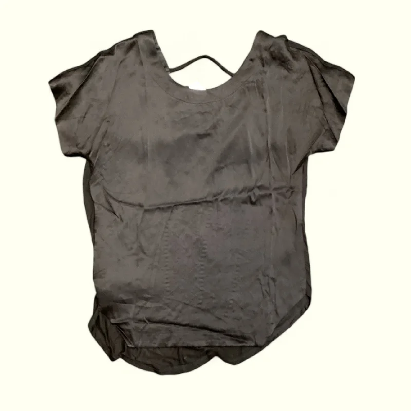 Top Short Sleeve By White House Black Market In Black, Size: Xxs