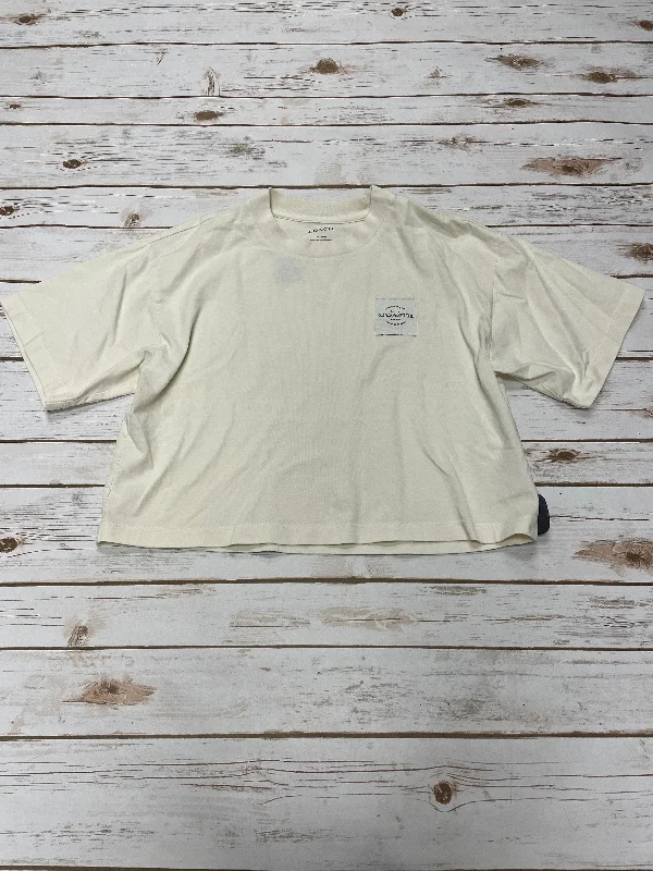 Top Short Sleeve Designer By Coach In Cream, Size: S