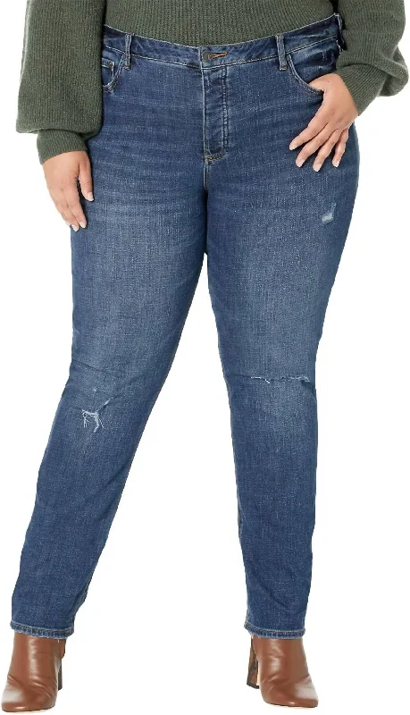 Women's Slouchy Boyfriend Jeans In Blue