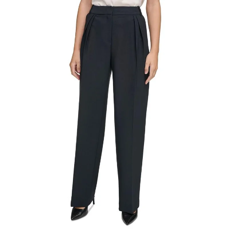 Womens Trouser Pleated Wide Leg Pants